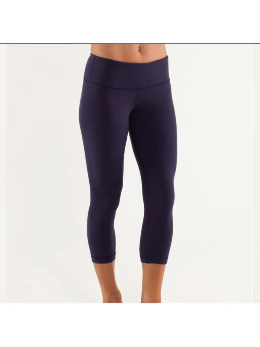 Lululemon Wunder Under Crop Deep Indigo